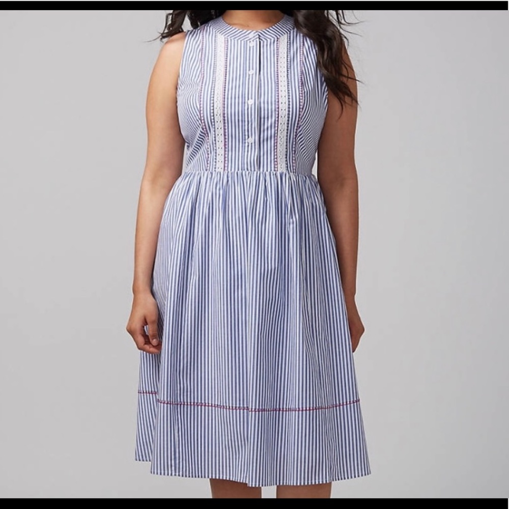 Lane Bryant striped dress